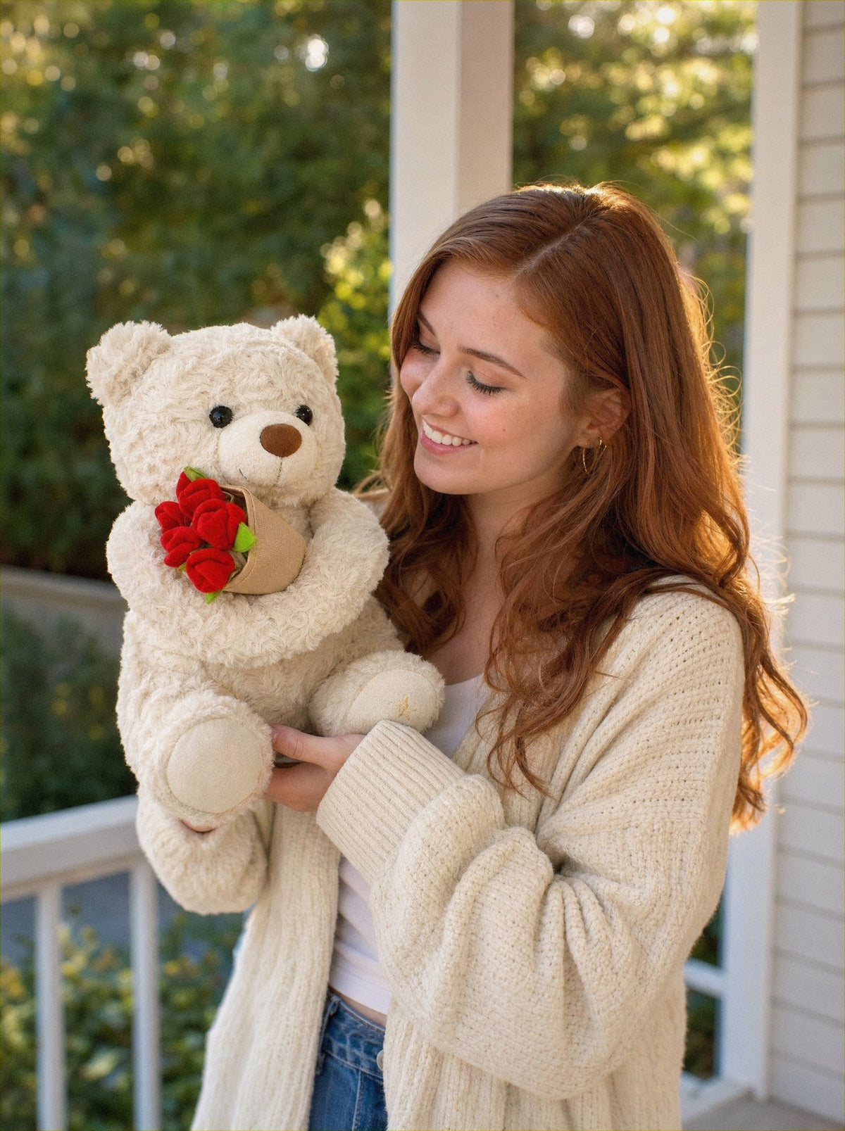 Bloomie Bear w/ Mini Bouquet Blanket