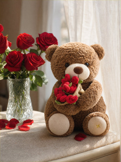 Bloomie Bear w/ Mini Bouquet Blanket