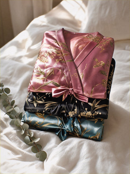 Bloomie Amoura Silk Robe