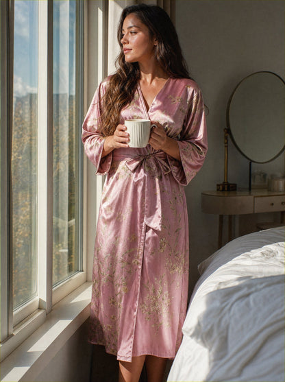 Bloomie Amoura Silk Robe