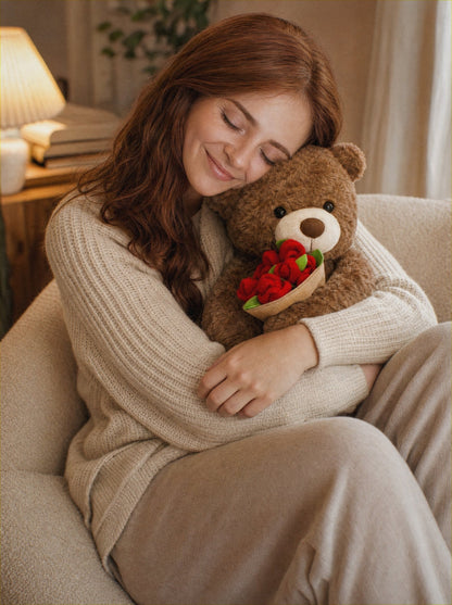 Bloomie Bear w/ Mini Bouquet Blanket